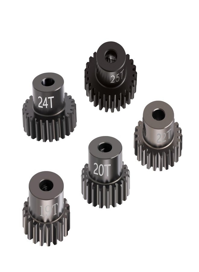مجموعة تروس LSG 48P (19T، 20T، 22T، 24T، 25T) بقطر 3.175 مم، تروس محرك، ترس ناقل حركة للسباقات، قطعة ترقية لمحرك سيارة تحكم عن بعد بمقياس 1/10 - Image 1